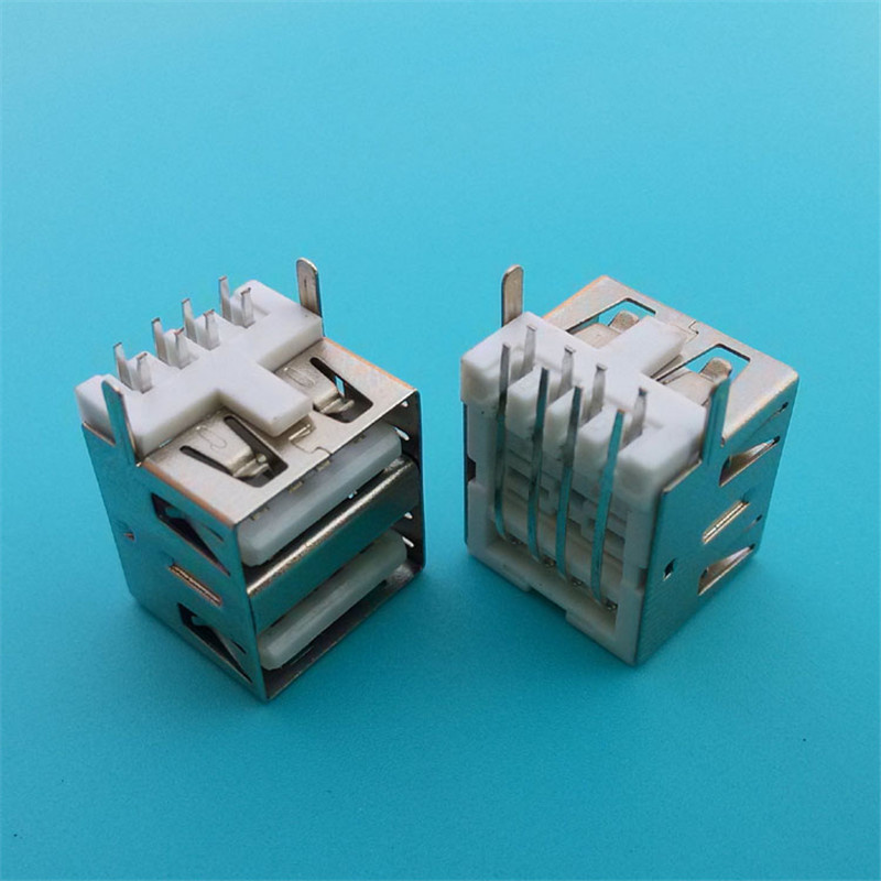 Hot Sell 11.5L 90 Degree 8p Dual USB Connector