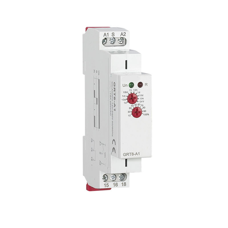 Single Function DIN Rail Time Relay 16A Industrial Control Auto Timer Relays Time Delay with 2 Spdt