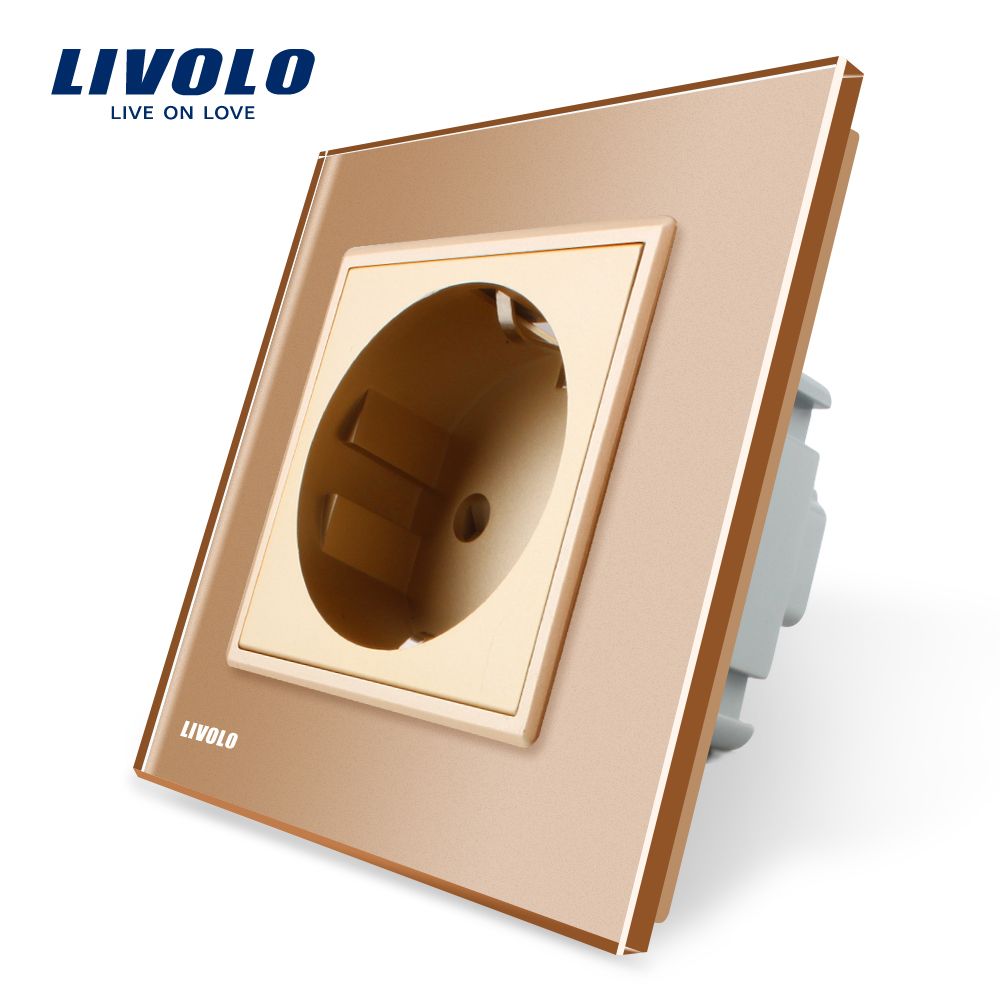 Livolo Certified Electrical 16A EU Outlet Schuko Wall Socket (VL-C7C1EU-13)