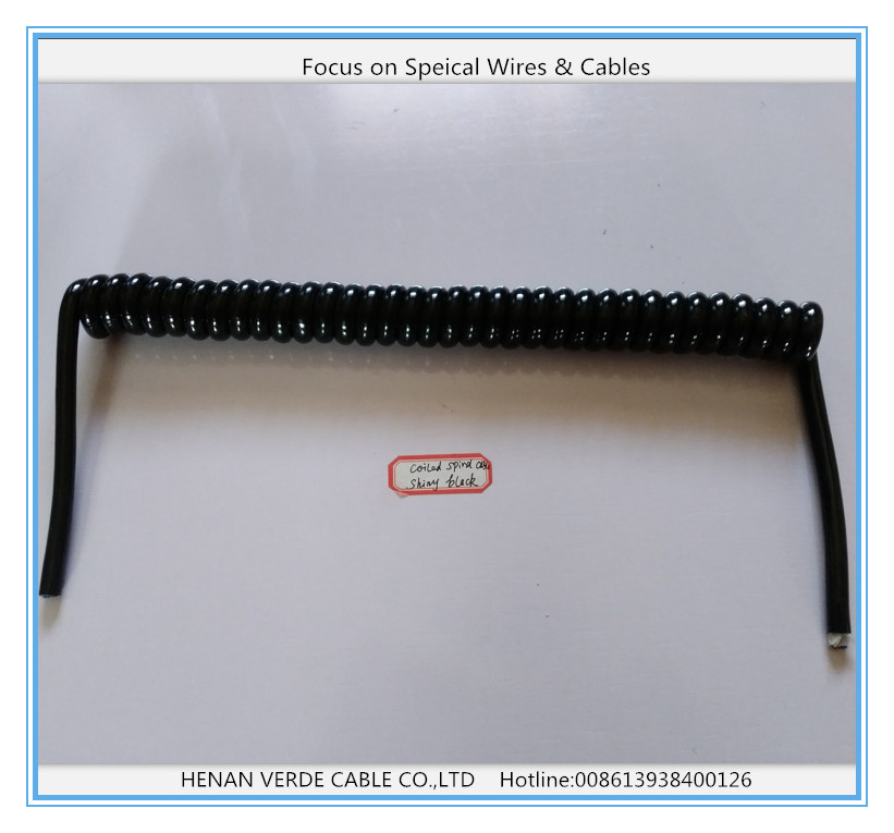 PVC Pur Coiled Spring Wire Spiral Cable