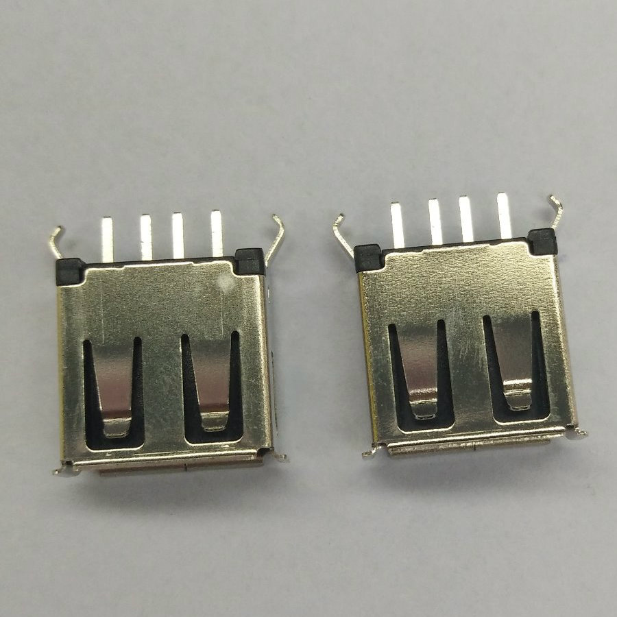 USB 2.0 a/F 180 Degree DIP Black Connector