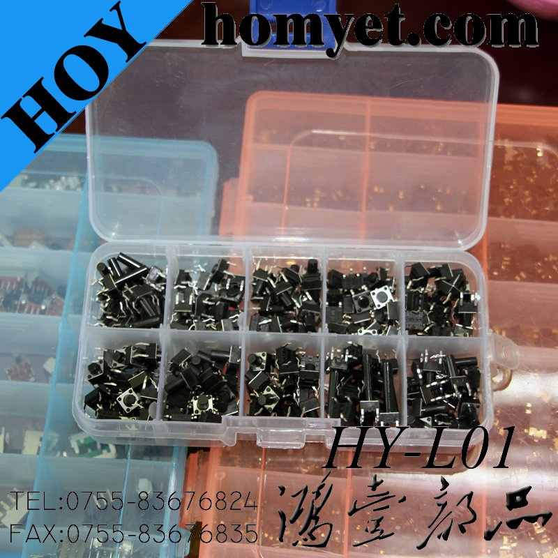 6*6mm Momentary Push Button Tact Switch Tactile Switch with Through Hole