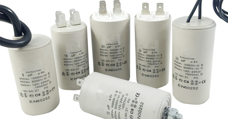 (CBB60) 250VAC 100UF Motor Run Capacitor with Pins