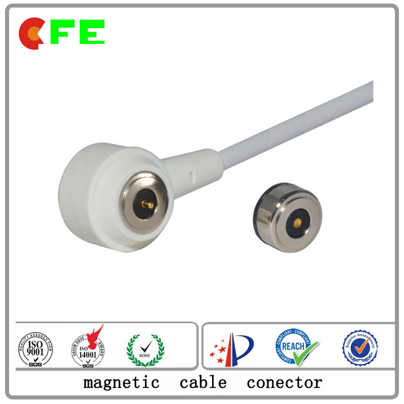 Round Typr Magnetic Power Connector with USB Cable