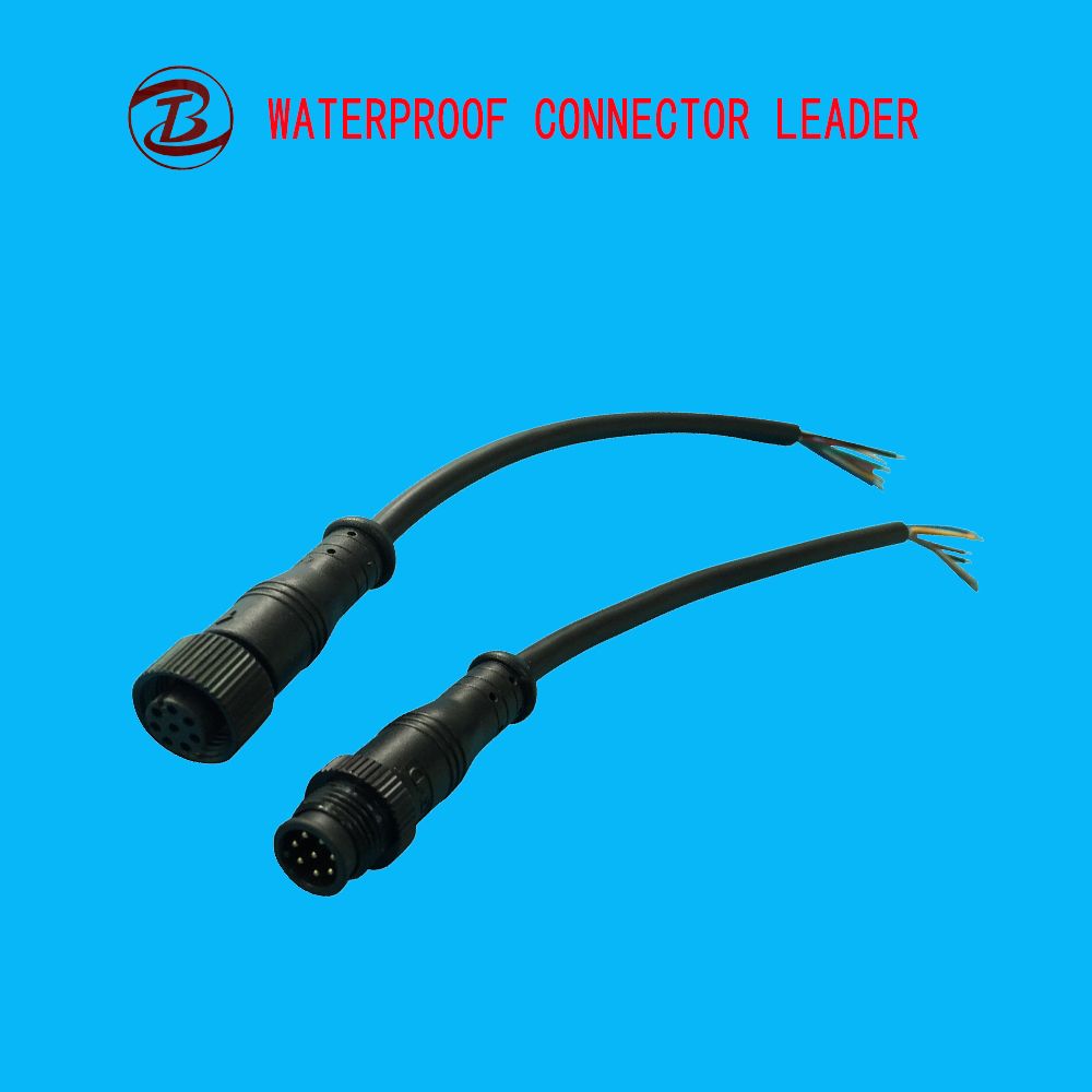 Black White 2 to 12 Pin Screw Fixing Wire Connector