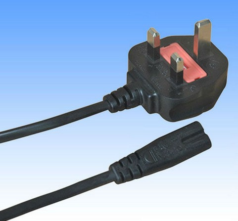Bsi Approved UK Plug to IEC C7 Power Cord