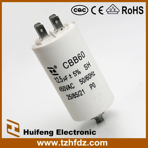 Cbb60 AC Capacitor Pin Series with Screw Bottom 450V
