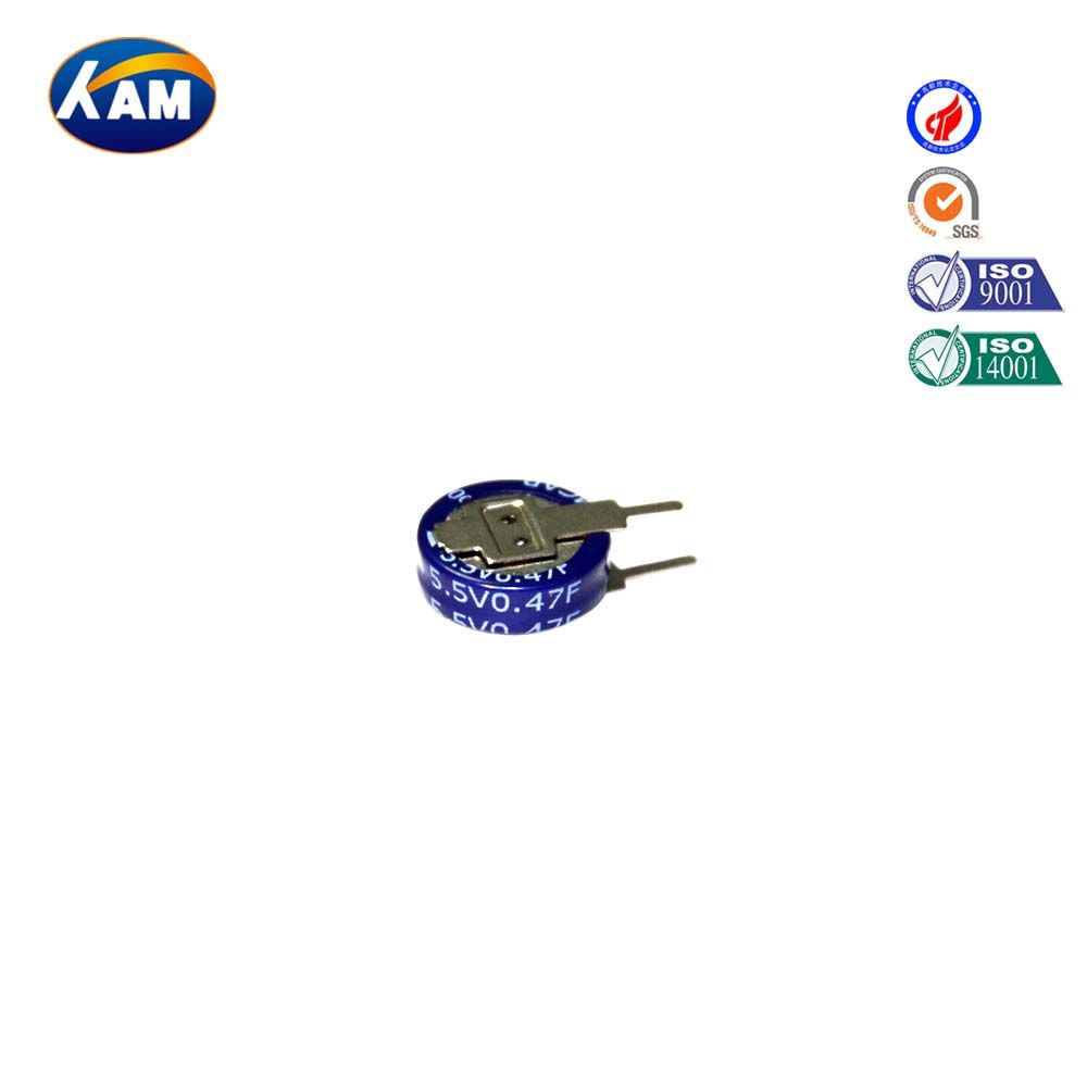 Super Capacitor 5.5V 0.47f Coin Type Kamcap Backup Power