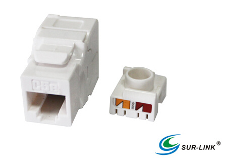 180 Degree Tooless UTP Cat. 5e Keystone Jack