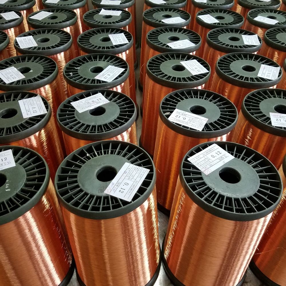 off-White Enameled Copper Clad Aluminum Wire