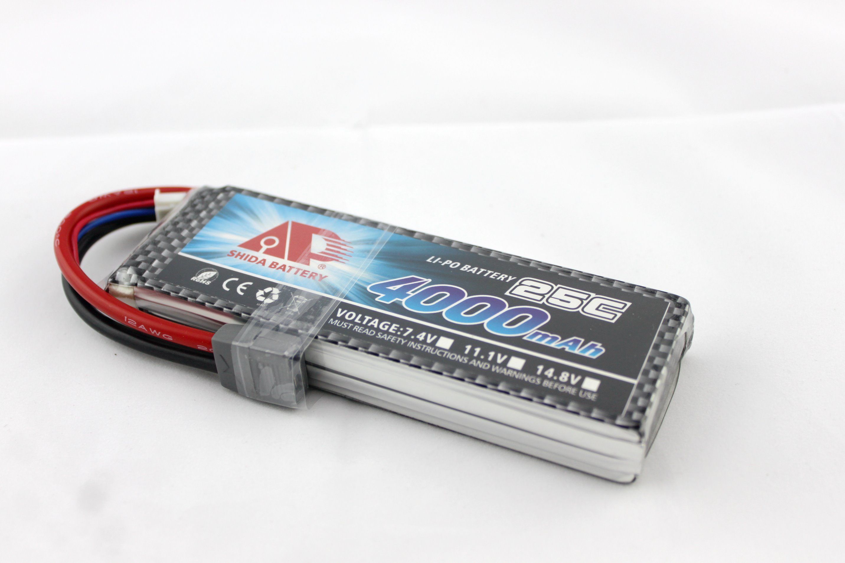 R/C Model 4000mAh 7.4V Lithium Polymer Battery