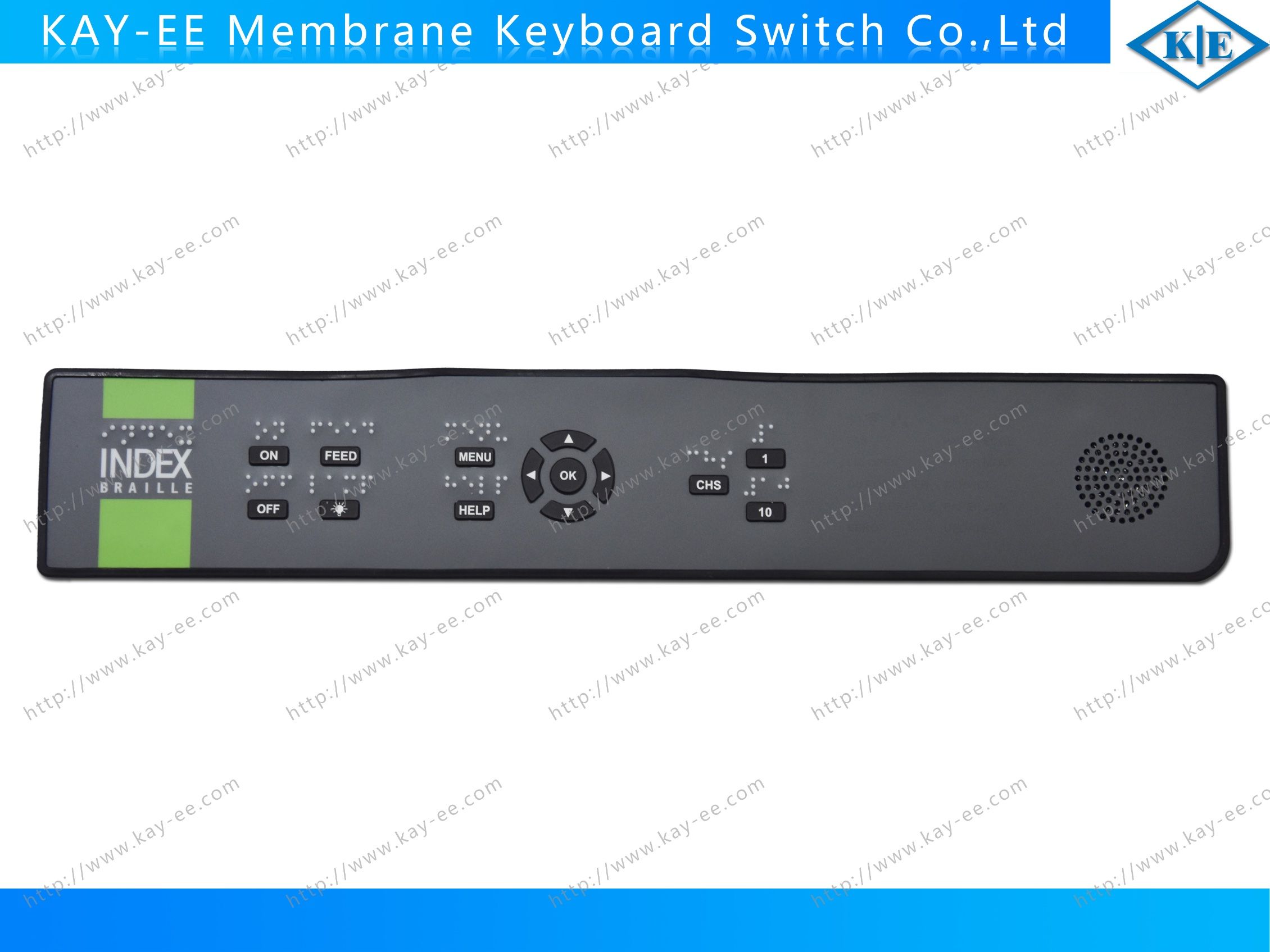 LED Silicone Rubber Membrane Keypad Switch with Plastic Bezel