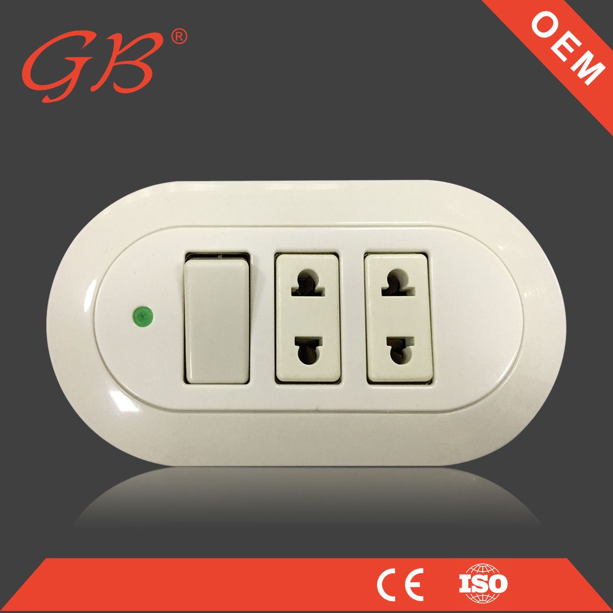 ABS, Copper South American Wall Socket