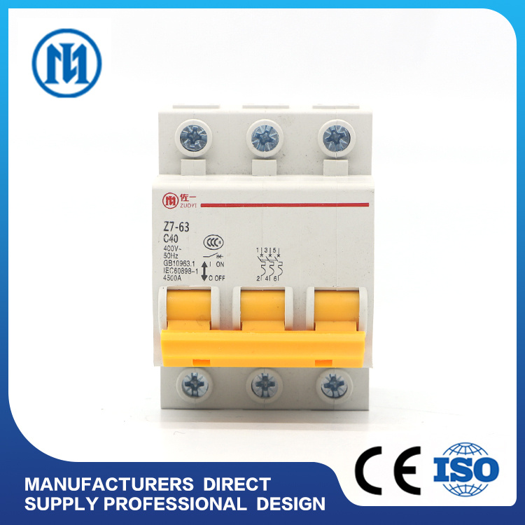 Circuit Breaker Standard M3 MCB 6ka Breaking Capacity 1p 2p 3p 4p DC/AC Circuit Breaker in Liushi