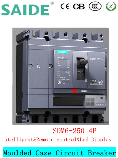 4p Low Voltage Moulded Case Switch MCCB LCD Screen