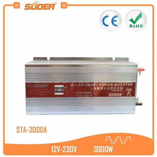 Suoer 12V 220V 3000W Smart Solar Power Inverter (STA-3000A)