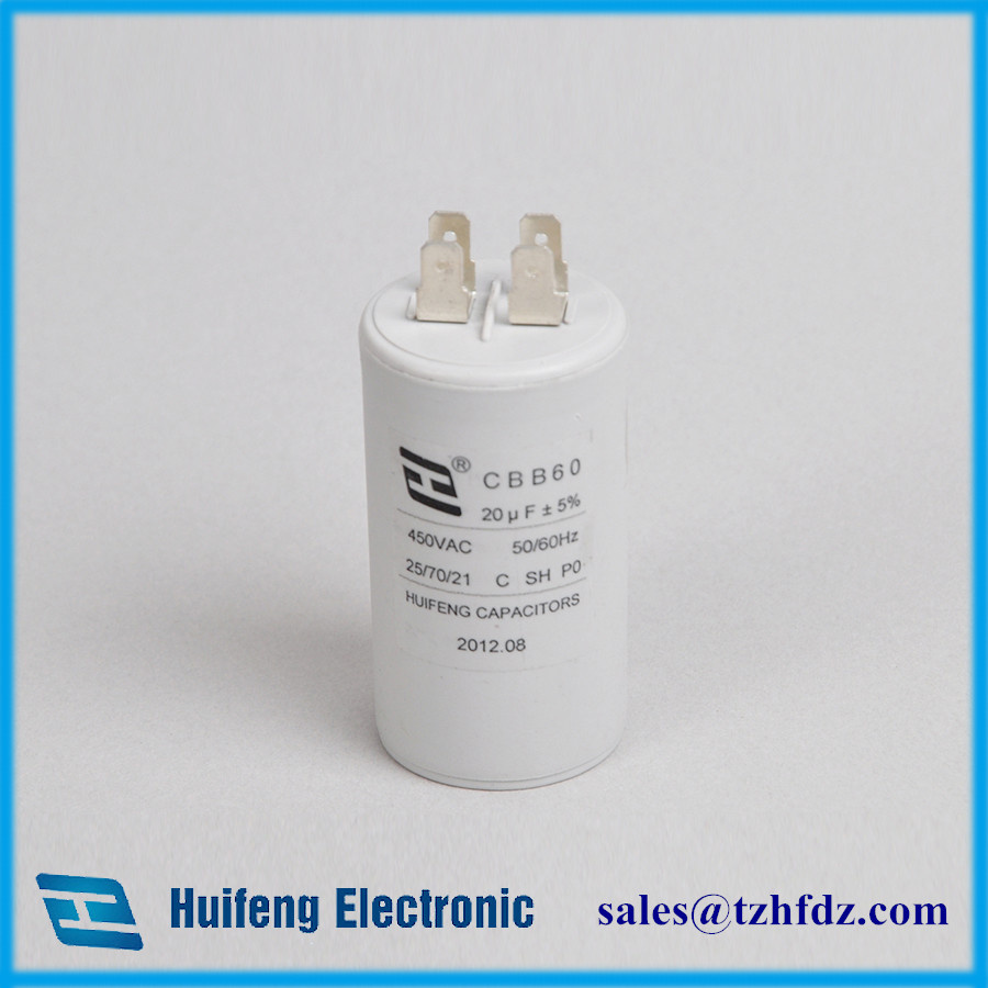 Cbb60 Motor Run Capacitor with Two Pins