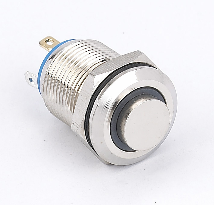 UL TUV 12mm High Round Momentary LED Metal Push Button Switch Waterproof