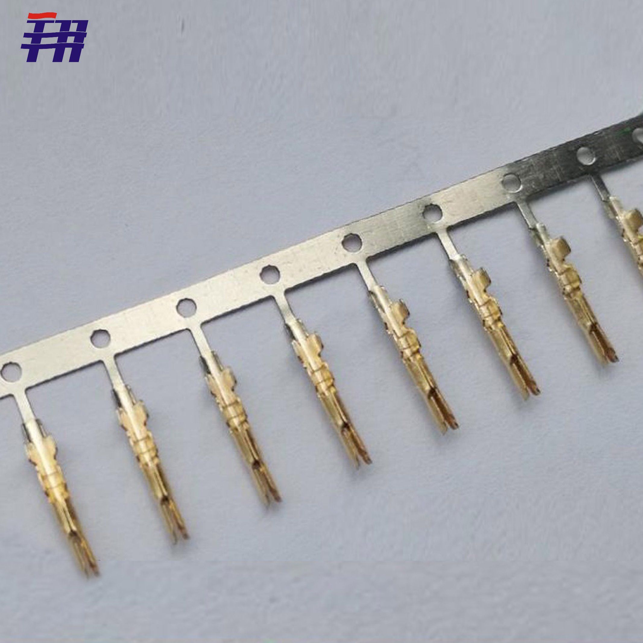 OEM Customized Metal Stamping Gold Plating Electrical Terminal Connector