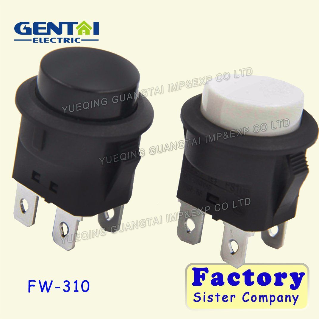 Security 4 Pin Round Momentary Push Button Switch