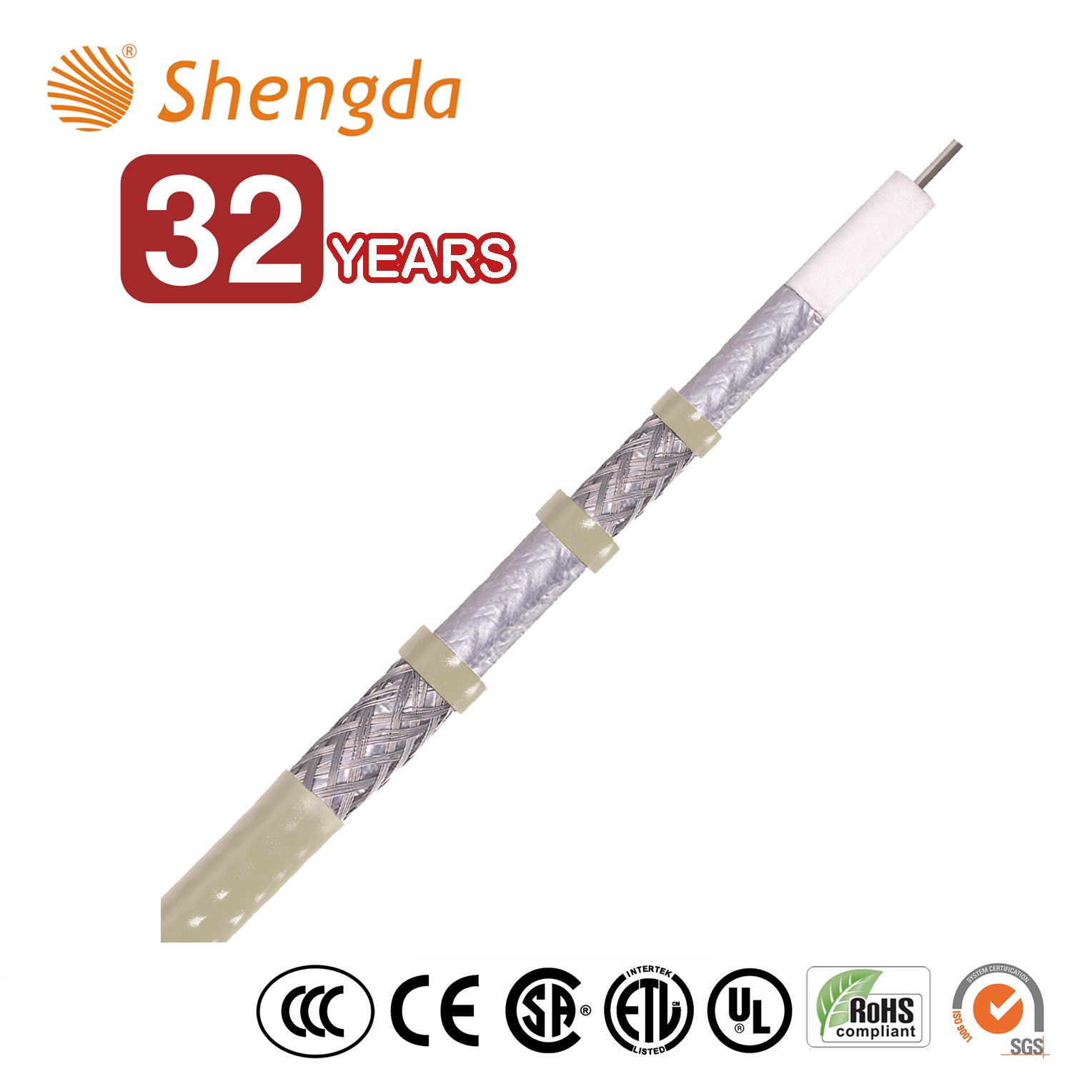 CATV Standard/Tri/Quad Braid Shield Rg11 Coaxial Cable