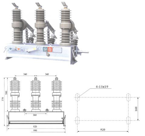 Pole Vacuum Circuit Breaker