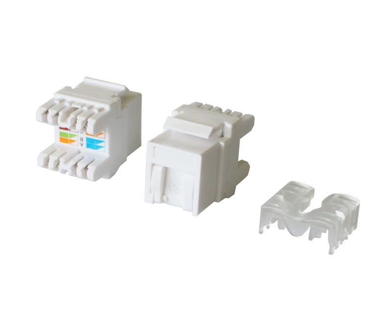 180 Degree CAT6 UTP Keystone Jack with Dust Proof Shutter