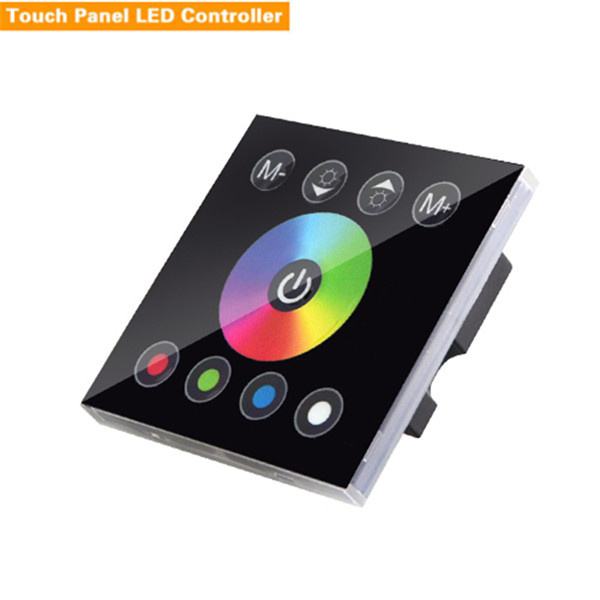 DC 12V RF Touch Panel LED Dimmer RGBW Remote Controller
