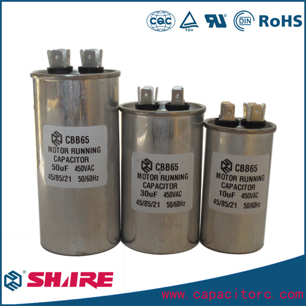 Cbb65 Oval Aluminum AC Motor Run Capacitor