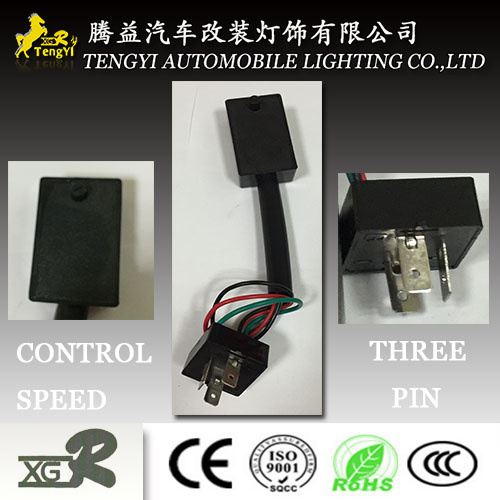 12V LED Automotive Cheap Electricauto Flasher Relay 3pin with Wire