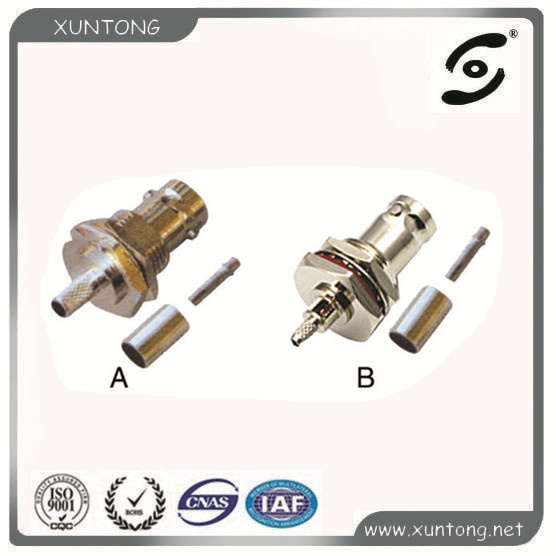 Twist Spring Male BNC Rg59 RG6 Coaxial Cables Connector