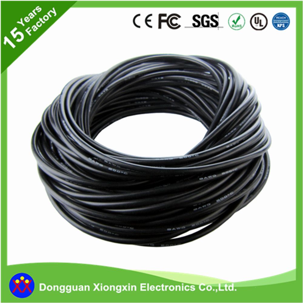 Halogen-Free Oil Flame Platinum Wire Shielded Silicone Rubber Cable
