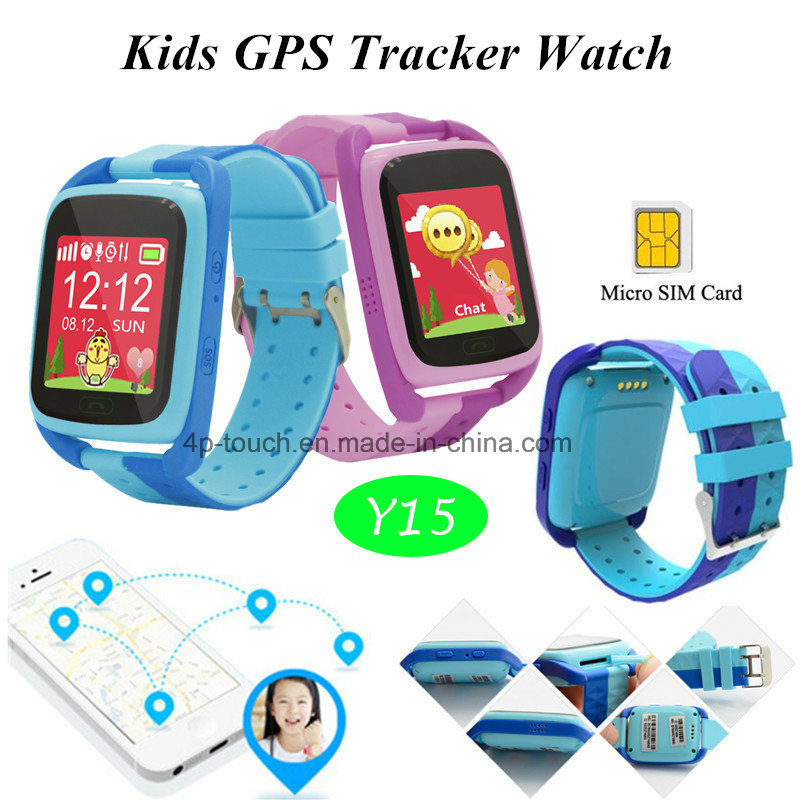 2g/GSM Kids GPS Watch Tracker with Sos Button Y15