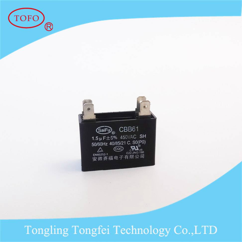 Sh Polypropylene Cbb61 Ceiling Fan Capacitor