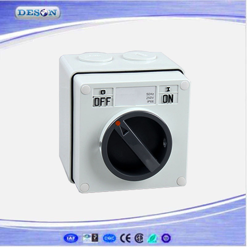 IP67 1p/2p/3p 10A/20A/32A/50A/63A Waterproof Industrial Switch