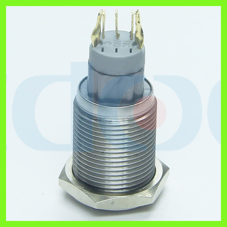 Hbs2gqf-11d/S 16mm DOT-Illuminated Momentary Metal Push Button Switch