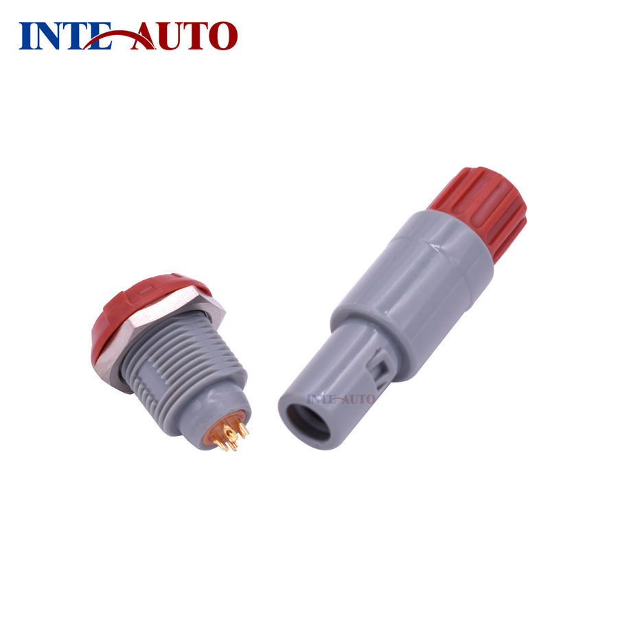 Odus Plastic Push Pull Connector 3 Pins Male Plug Female Socket