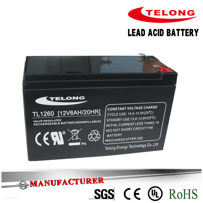 12V6ah Solar Power Battery with CE UL RoHS