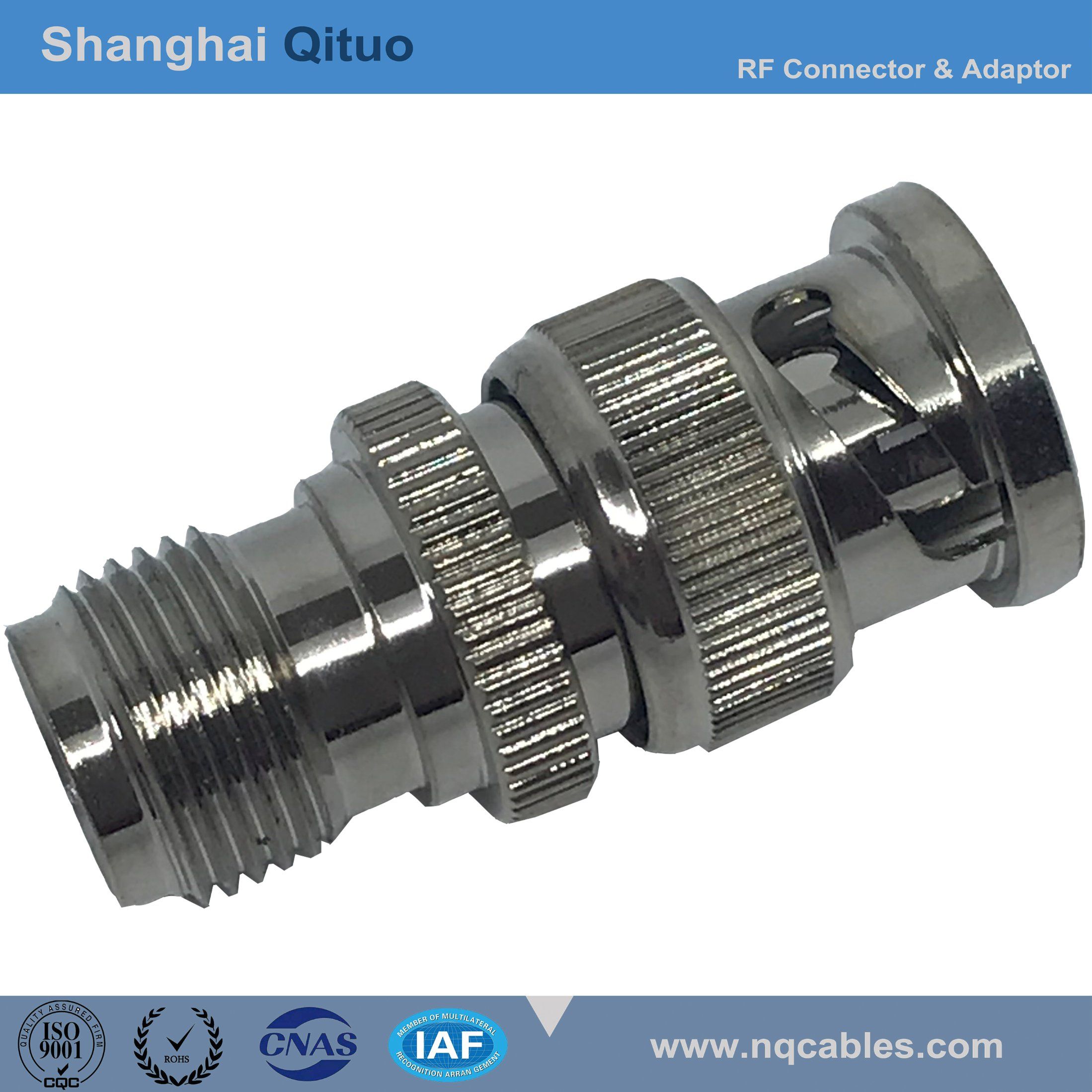 RF Connector Adaptor BNC Female Jack to TNC Male Plug