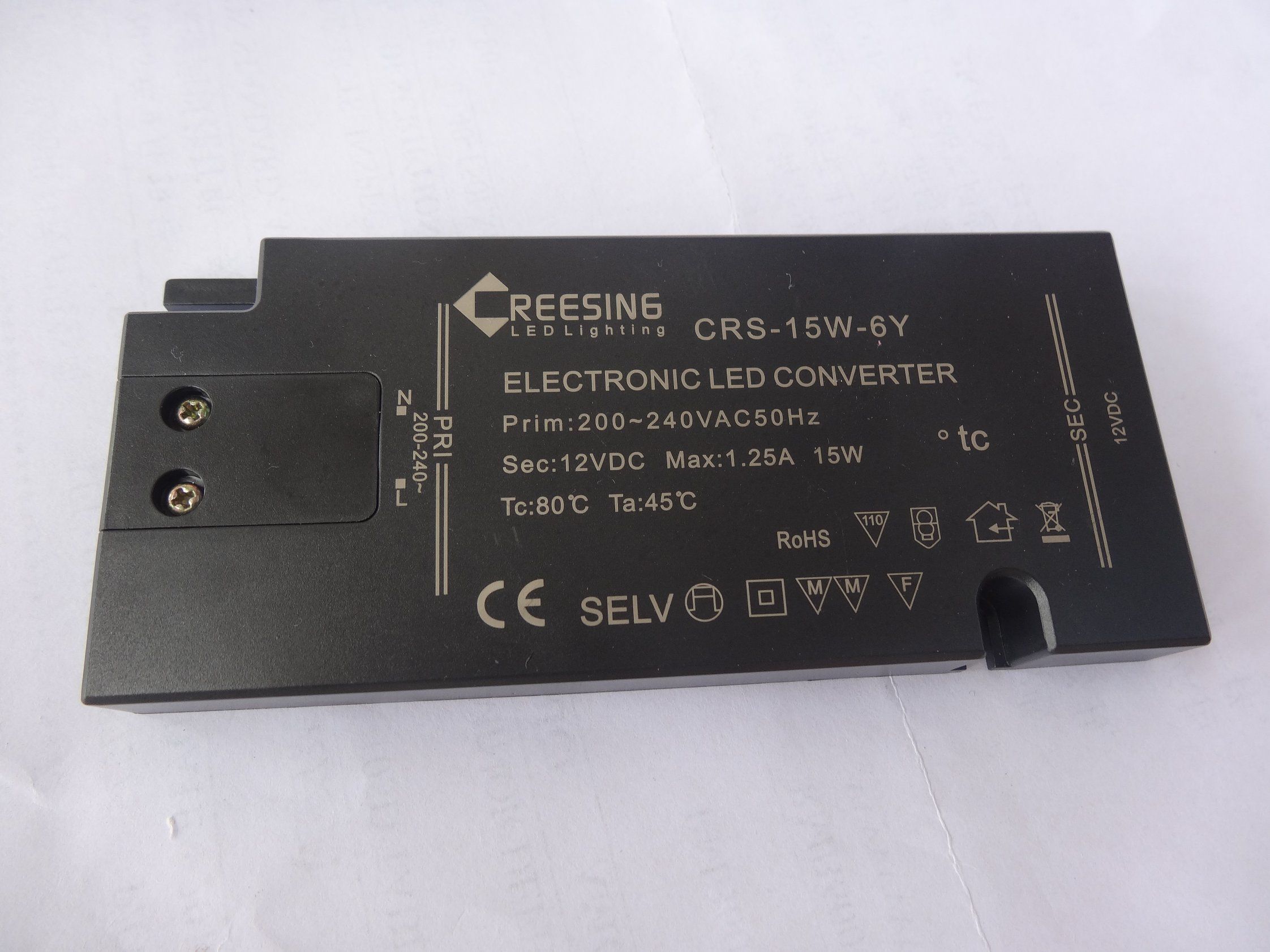 Plastic Ultra Thin LED Driver with 6 Way