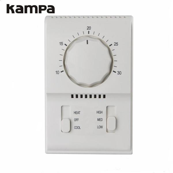 Mechanical Fan Coil Units Thermostat 3 Speed Room Thermostat