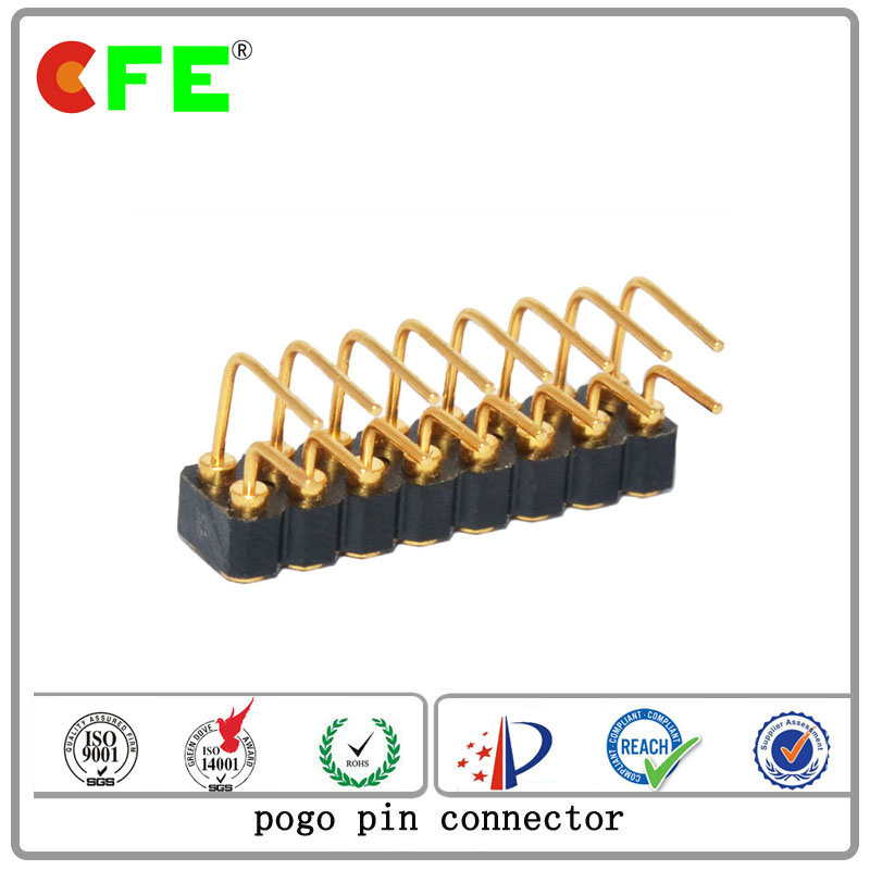 Double Row 16pin Right Angle Pogo Pin Connector