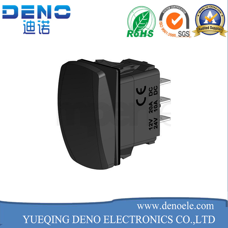 Kcd3-3 Double Rocker Switch 6 Terminals Ce TUV Electrical Switch