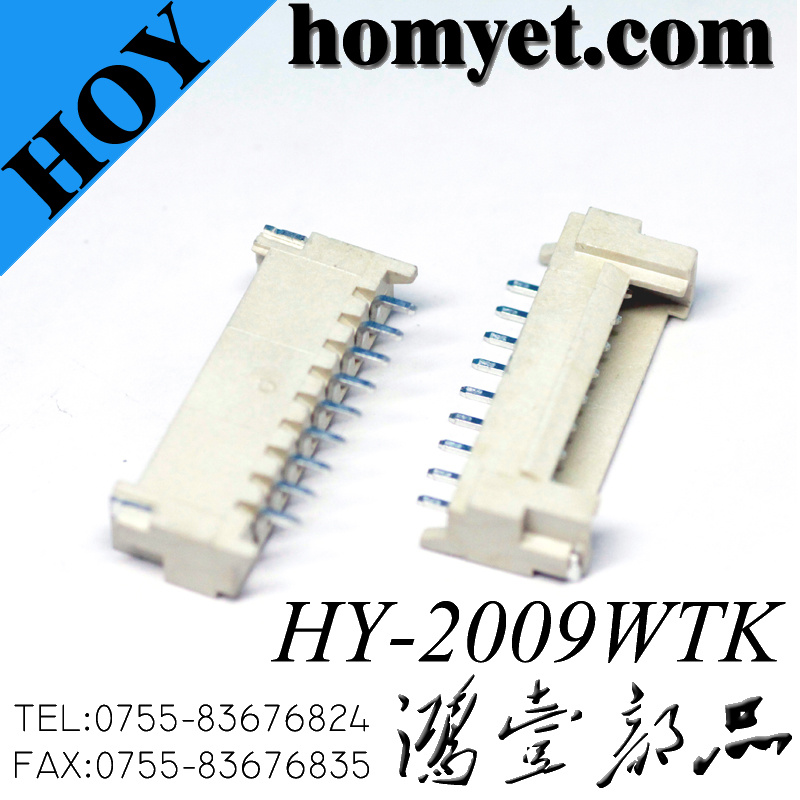 2.0mm Pitch SMT Wtb Wire-to-Board Connector with Locking (HY-2009WTK)