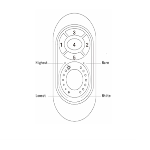 RF Remote Control Brightnesss RF CCT Dimmer