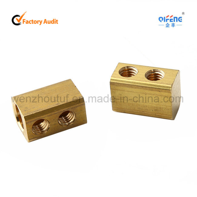 Copper Terminal Block with Grounding Brass Terminal Connector