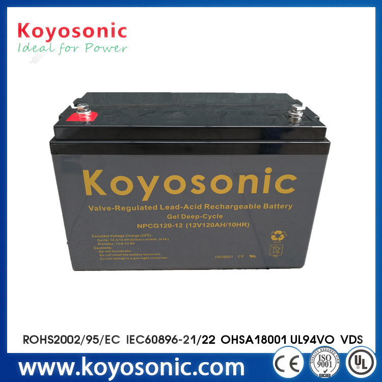 Deep Cycle Solar Panel Gel Battery 12V 120ah for Solar System