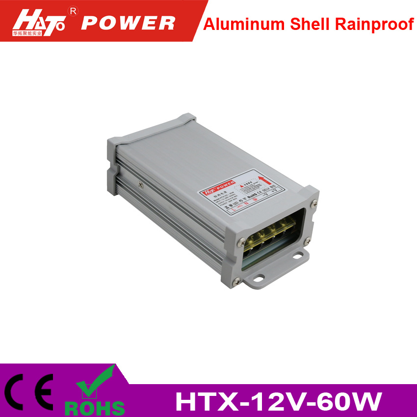12V 5A Rainproof LED Power Supply with Ce RoHS Htx-Series