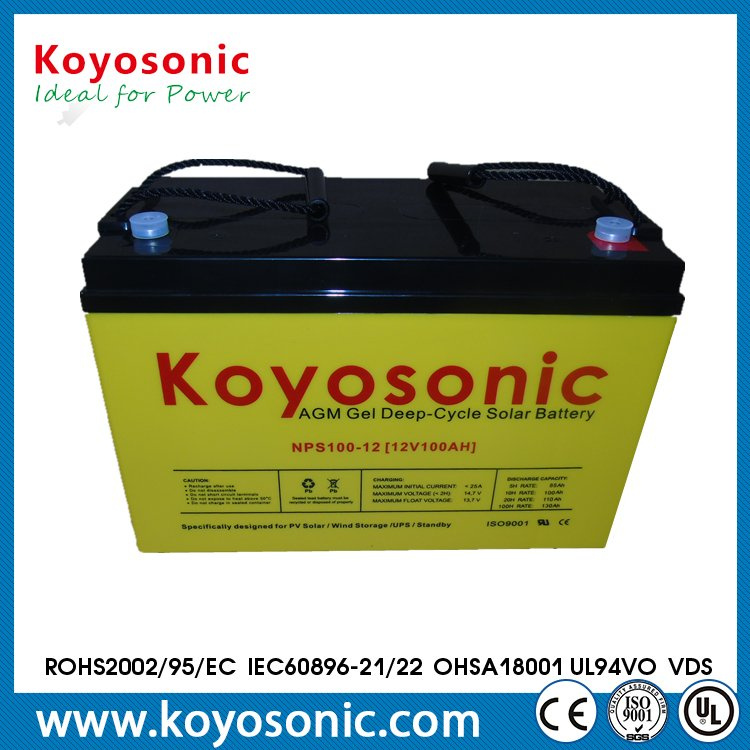 Solar Power 12V 65ah Solar Battery Deep Cycle Gel Battery