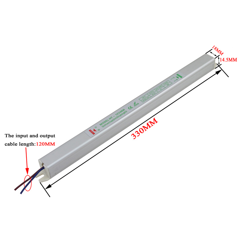 12V 48W Ultra Thin LED Power Supply for Light Box